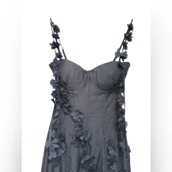 Petal & Pup Posedly Rosette Mermaid Midi Dress - Picture 9 of 16